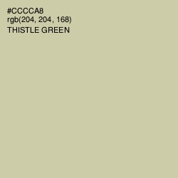 #CCCCA8 - Thistle Green Color Image